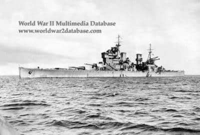 cruiser out to sea